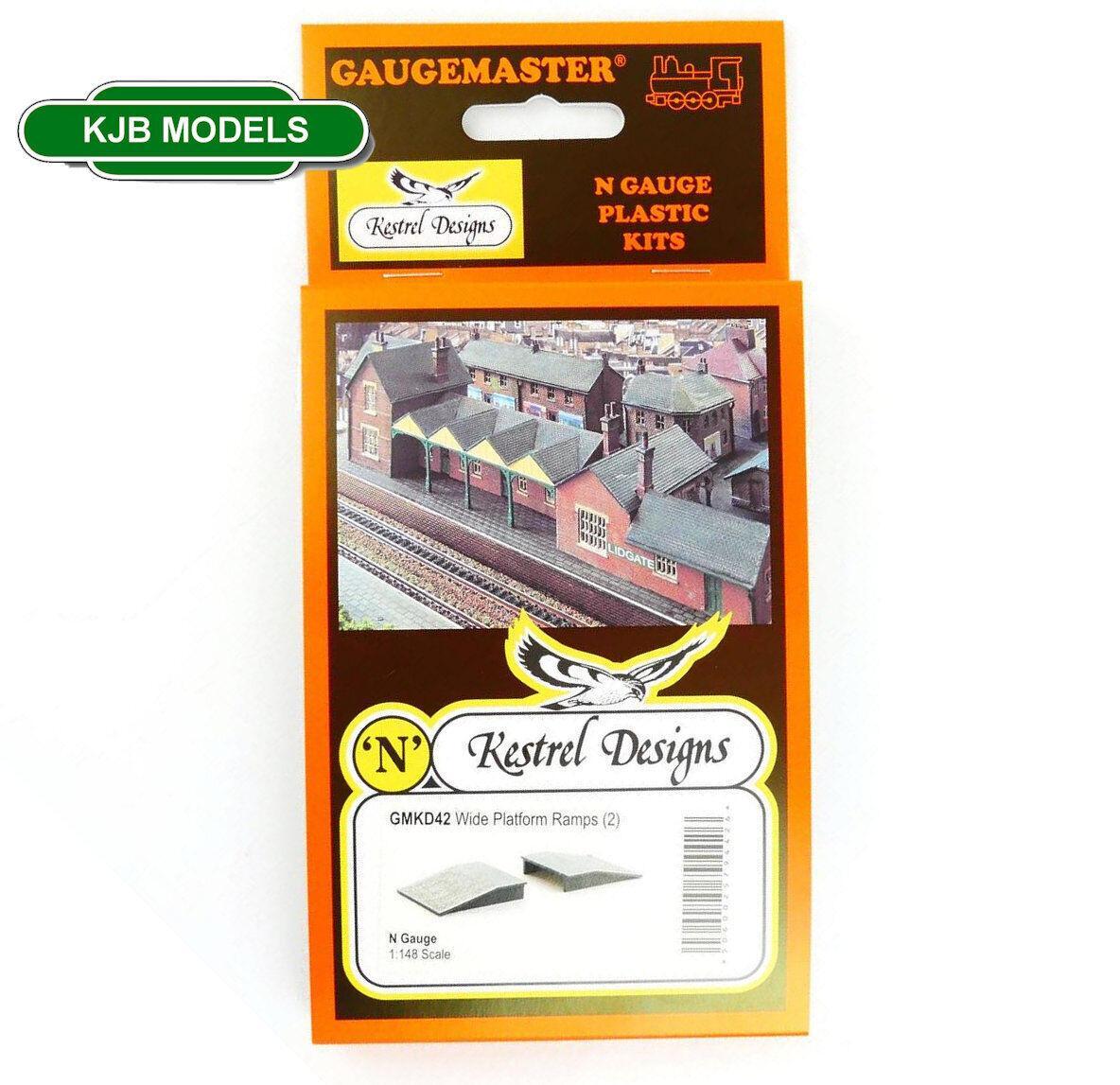 Kestrel GMKD42 Wide Station Platform Ramps (2 pk) N Gauge Gaugemaster