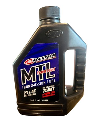Maxima 2/4T MTL 75wt Transmission Fluid Oil 75wt Gear Lube Liter Clutch Case-13