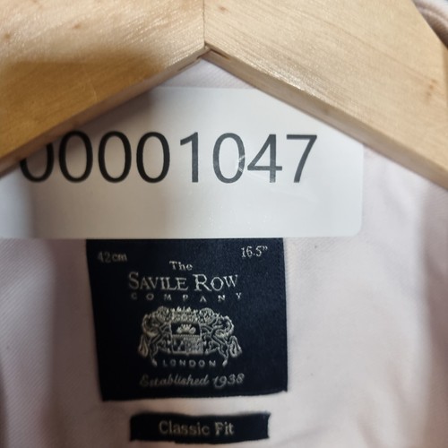 The Savile Row Men's Dress Shirt 42-16.5 Pink Classic Fit Long Sleeve Button-Up - Picture 10 of 10