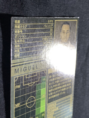 Miguel WCCF PANINI soccer card Japan sports 196/336 2007-2008
