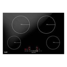 Induction Hob, 4 Cooking Zones, Touch Controls, 7200W, 77cm