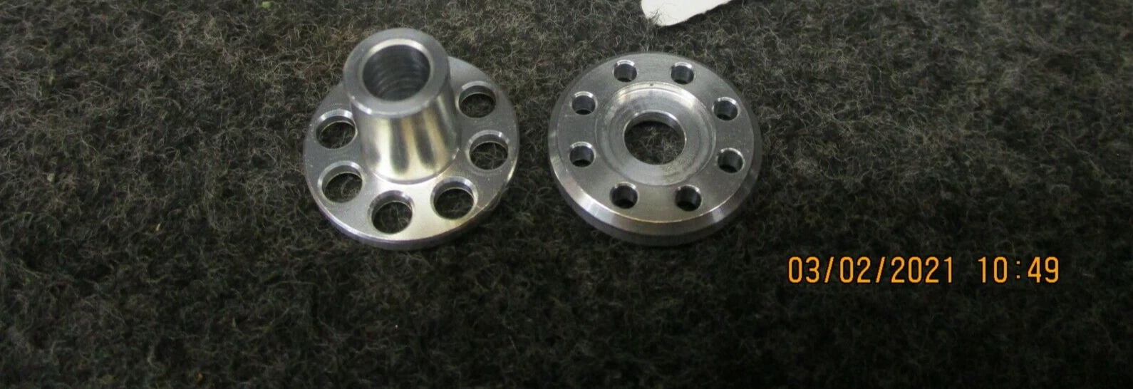 Honda CR500 1992 DOCWOB silver alloy exhaust pipe top hat washers fitting kit