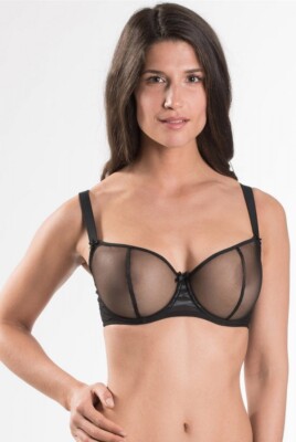 soutien gorge transparent comfort sexy Nudessence Aubade taille Fr 90G Us 34