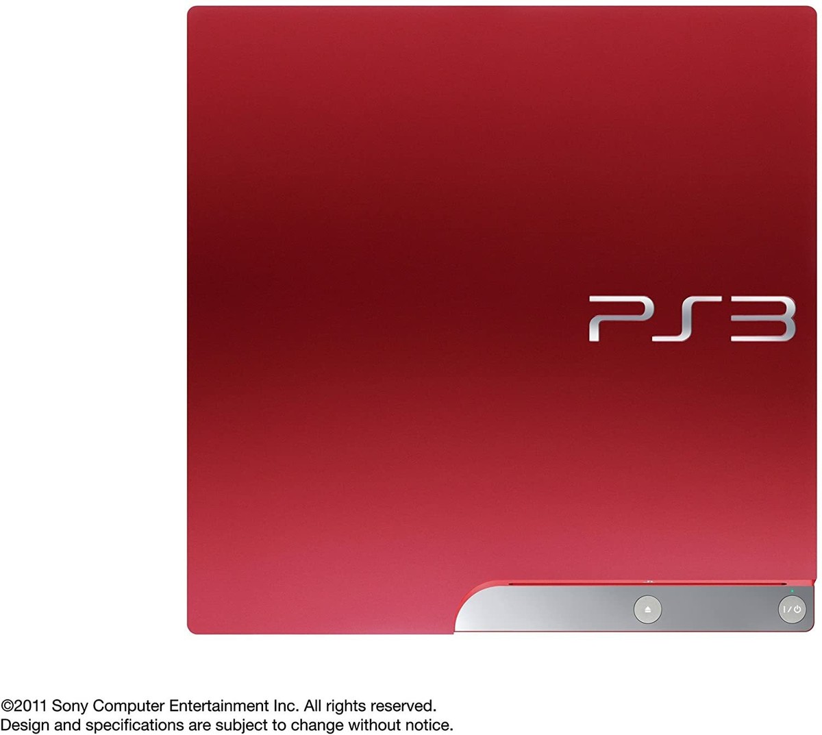 PlayStation 3 320GB Scarlet Red Model CECH-3000B SR Game