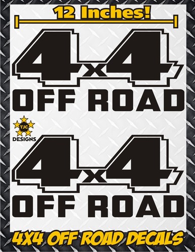 4x4 Truck Bed Decals, MATTE BLACK Set for Ford F-150, Super Duty F-250
