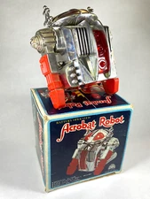 Vintage ACROBAT ROBOT, 1970's, In Box, Working - Taiwan