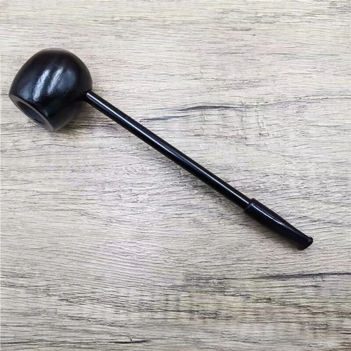 Classic Ebony Pipe Handmade Solid Wood Portable Old-fashioned Detachable Pipe - Picture 4 of 9