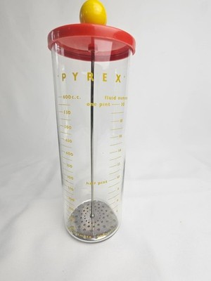 Vintage 50er Jahre - Pyrex - 600ml Messmischer / Milchaufschäumer / Schneebesen 