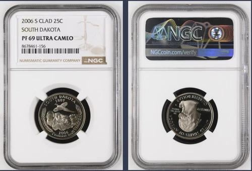 2006-S Clad South Dakota State Quarter-NGC PF 69 Ultra Cameo Gem Proof
