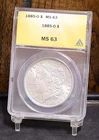1885-O Morgan Dollar - ANACS MS63 (#60431-L)