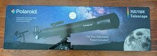 Polaroid IT-160X 75X/150X Refractor Telescope w/ Tripod 3x Finder Scope New