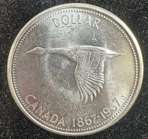 Canada 1867-1967 Centennial Flying Goose Silver Dollar