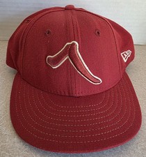 New Era 59FIFTY Houston Astros Unique Rare Logo MLB Baseball Hat Red Size 7 1/2