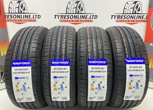 4 X 195 55 15 WINDFORCE 85V 195/55R15 BRAND NEW HIGH QUALITY M+S TYRES ...