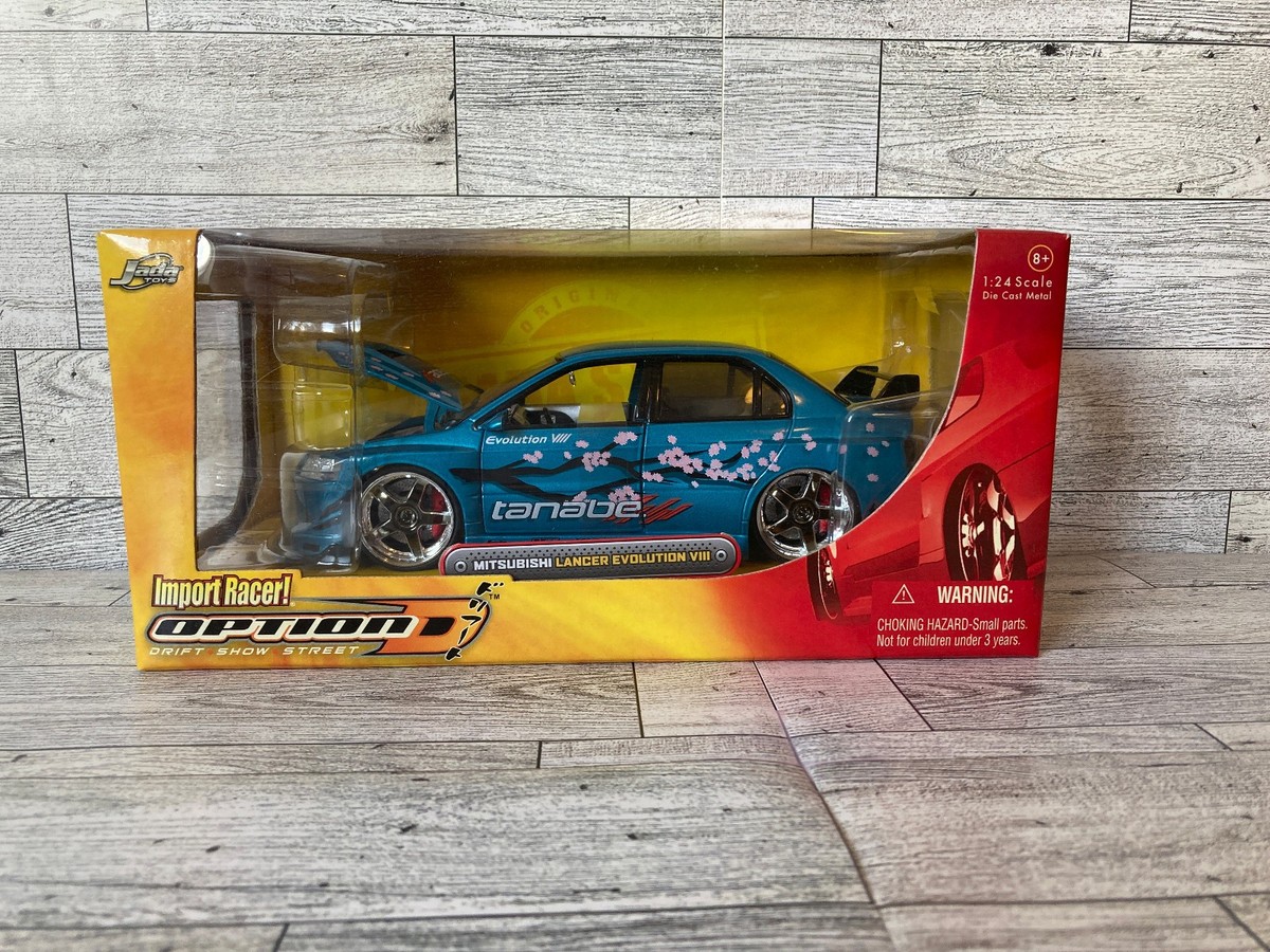 Jada Toys Import Racer Option D Mitsubishi Lancer Evolution VIII
