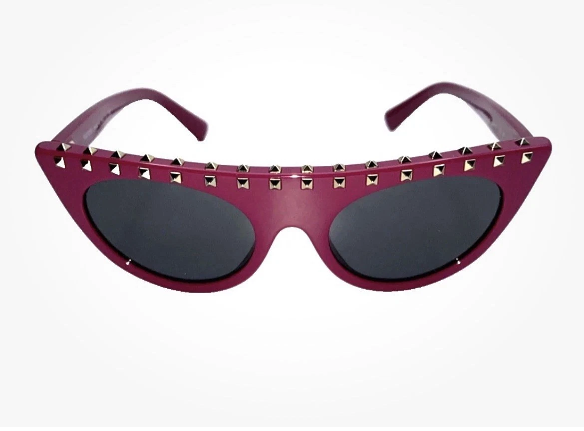 Valentino Red Gray Sunglasses for Women for sale | eBay display picture 2