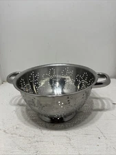 VTG Progressive Stainless Steel Silver Colander 4.5" x 8" Made in Korea