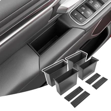 Door Side Storage Box For 2019-2025 Dodge Ram 1500 Silicone Phone Pocket 12PCS