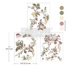 ROSETTE ROYALE - Re-design avec transferts Prima 8,5"x 11" Middy Decor 3 pièces