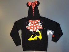 NWT - Disney Parks Minnie Mouse "Hoodie with Ears" Sweatshirt Black Girls' Sz XL