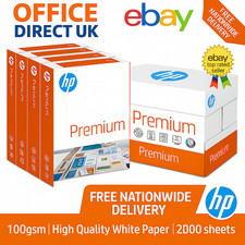 HP Premium A4 Printer Paper 100gsm Reams Copier Printer 500-2000 INC VAT