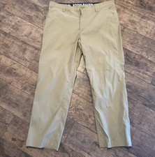 Eddie Bauer Men's Elastic Waistband Water Resistant Tech Chino Pant 40 30 Tan