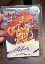 2020-21 Panini Court Kings Brush Strokes Jason Richardson #BR-JRC Ruby /49 Auto