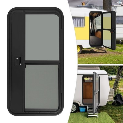 23'' ×44'' Entry Door RV Camper Teardrop Right Passenger Side Trailer Door Black