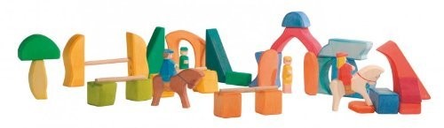 Ostheimer - Houten Blokken Regenboog Manege Set 66790₽