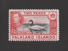 FALKLAND ISLANDS STAMP, BLACK NECK SWAN, MH,OG, F/VF,  ESTATE FIND, UNCHECKED