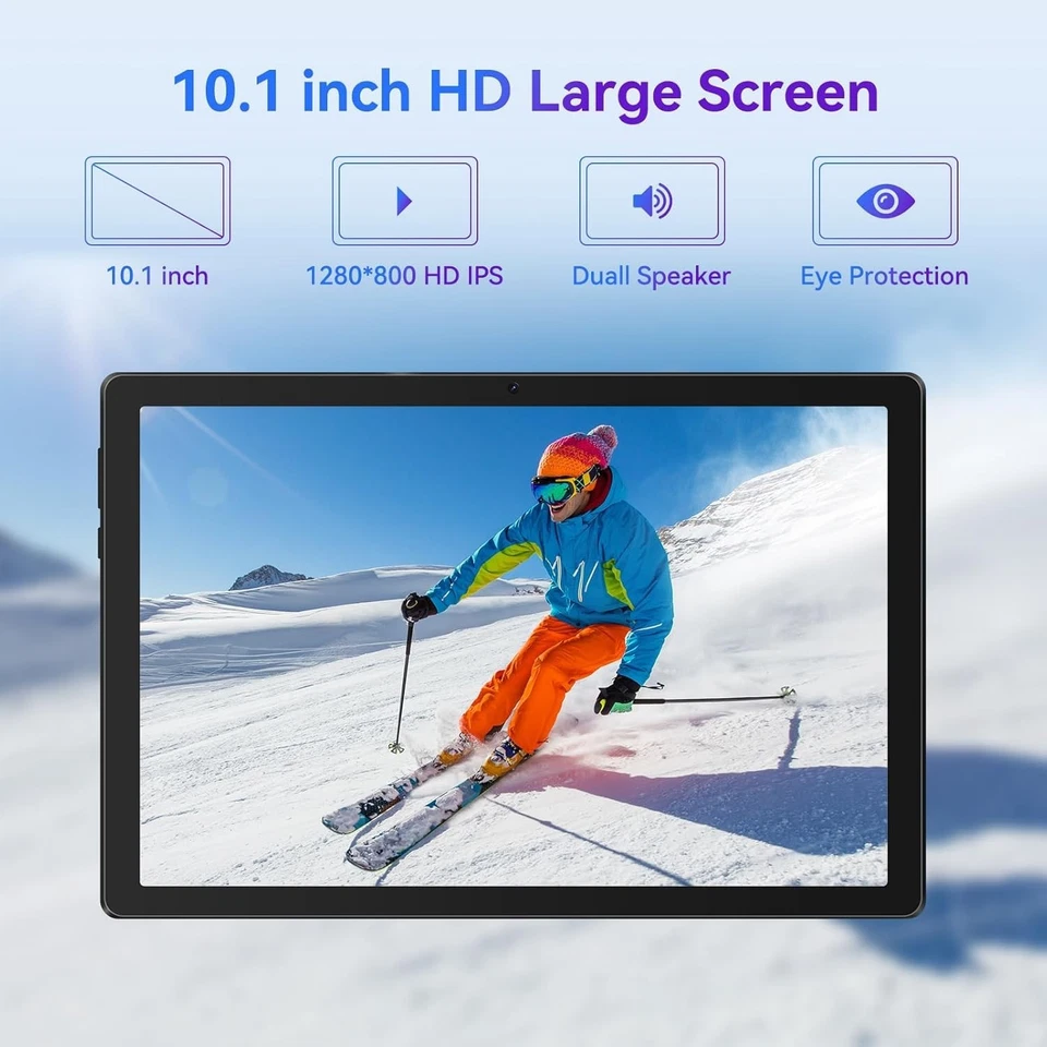 10 Zoll Tablet Android 14, 8 GB + 64 GB TF 1 TB 5MP + 8MP Kamera 5000 mAh - Bild 4 von 4