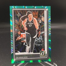 Megan Gustafson 2025 Donruss WNBA Teal Laser 36 #/125 Las Vegas Aces