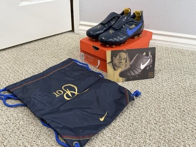 Nike Tiempo R10 Ronaldinho FG Men s Sz 8 Brand New w/ Box Obsidian   RARE 2007