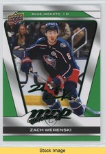 2025-26 Upper Deck MVP Green Script Zach Werenski #39 READ 1pu4