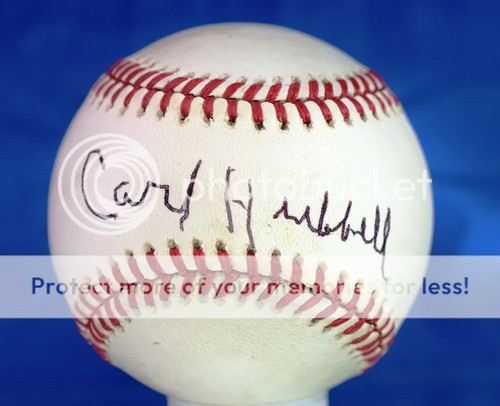 Carl Hubbell Psa/dna Authenticated Signed National League Baseball Autograph