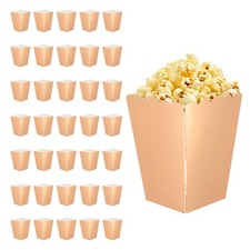36 Pcs Popcorn Boxes, 3 Inch Popcorn Bucket Containers for Cinema, Rose Gold