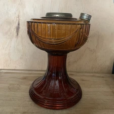 Aladdin Amber Short Lincoln Drape Kerosene Oil Lamp