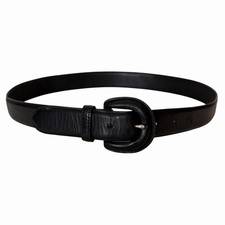 Banana Republic Vintage Belt Womens 32 Leather Wrapped Buckle Preppy Classy USA