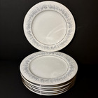 Set of 8 Noritake China Marywood Salad Plates 8 1/4" Fine China Floral MINT