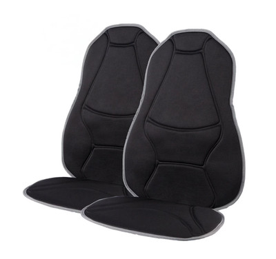 Homedics MobileComfort Heated Travel Cushion With Vibration Massage, Black, 2pk