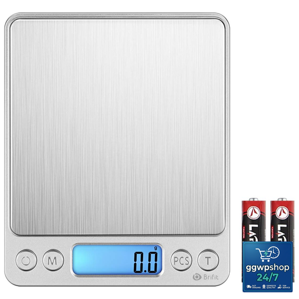 KüChenwaage Digitalwaage 3Kg X 0,1G Hohe PräZision Mit Tara-Funktion-image