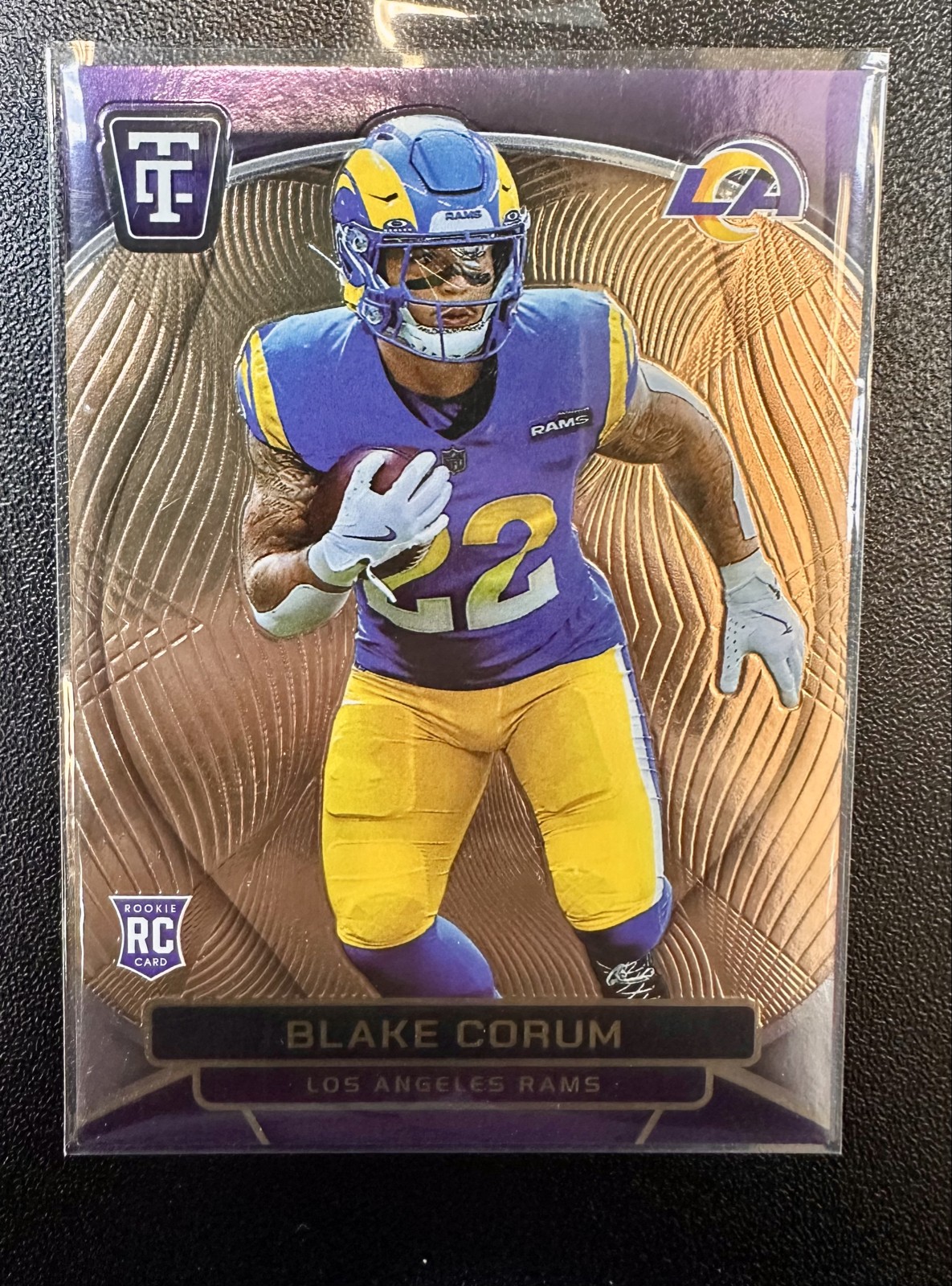 Blake Corum Panini Totally Certified #104 Mirror Neon Orange