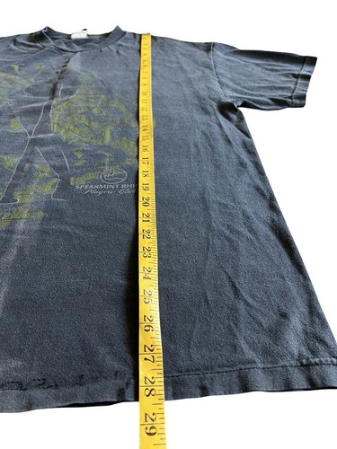 Rare t-shirt vintage années 90 Spearmint Rhino Players Club Anchor bleu noir-gris XL année 2000 - Photo 9/11