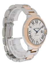 Cartier Ballon Bleu 33mm Rose Gold/Steel Automatic Watch B/P '18 W2BB0023 3753 6