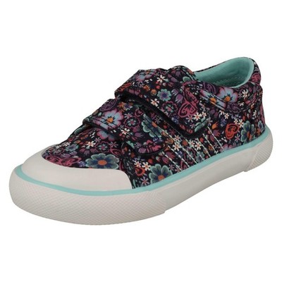 Mädchen Startrite Garten maschinenwaschbar Blumendetail Canvas Schuh