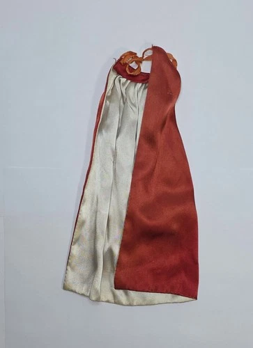 1960s vintage Marx Miss Seventeen doll red silk cape 15"