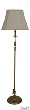 F70648: VIRGINIA METALCRAFTERS Brass Candlestick Floor Lamp