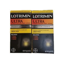 Lotrimin Ultra Xtra Strength Jock Itch AntifunGal Cream 12g- 2pack Dented Box