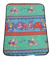 Vintage Disney Lion King Quilted Crib Blanket Rare Excellent Condition 53x41 in.
