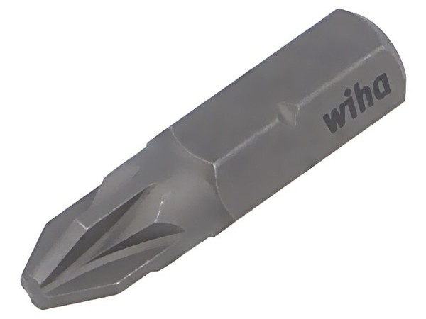 "40462 Bit Pozidriv® PZ2 L. Ges: 25Mm Befestigung: 1/4\" (C6,3 Mm) Wiha"-image
